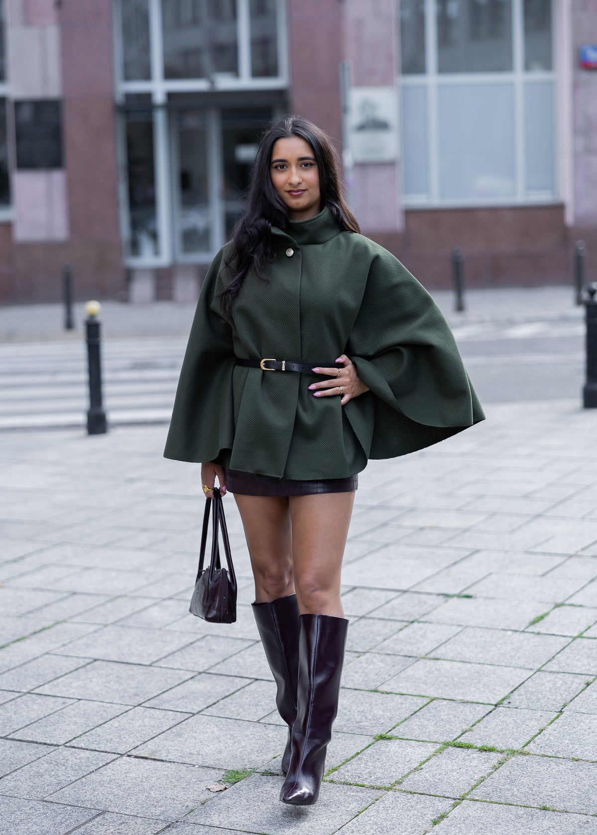 Ponczo Olivia Green