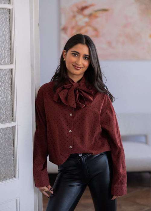 Bluzka Carina Burgundy