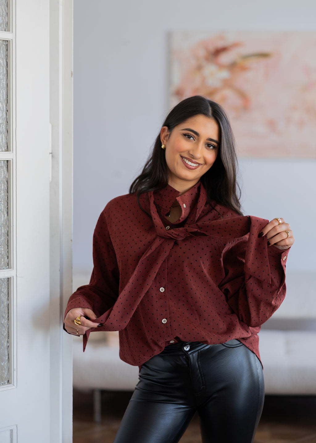 Bluzka Carina Burgundy