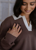 Sweter Polo Brown