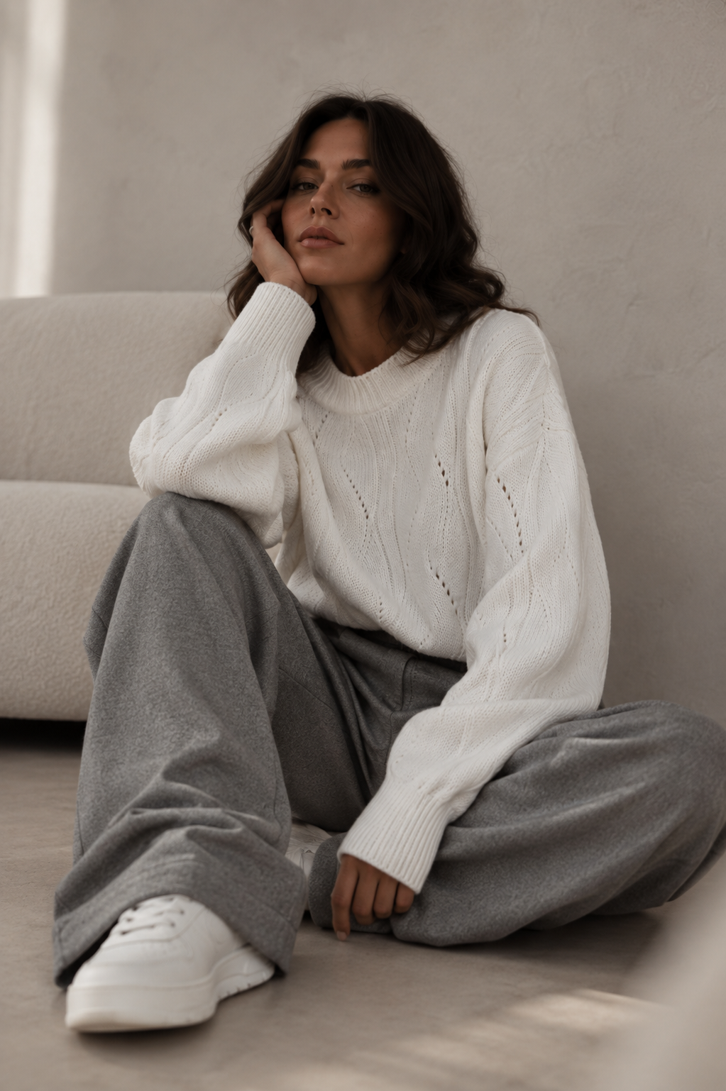 Sweter Aurora Ecru