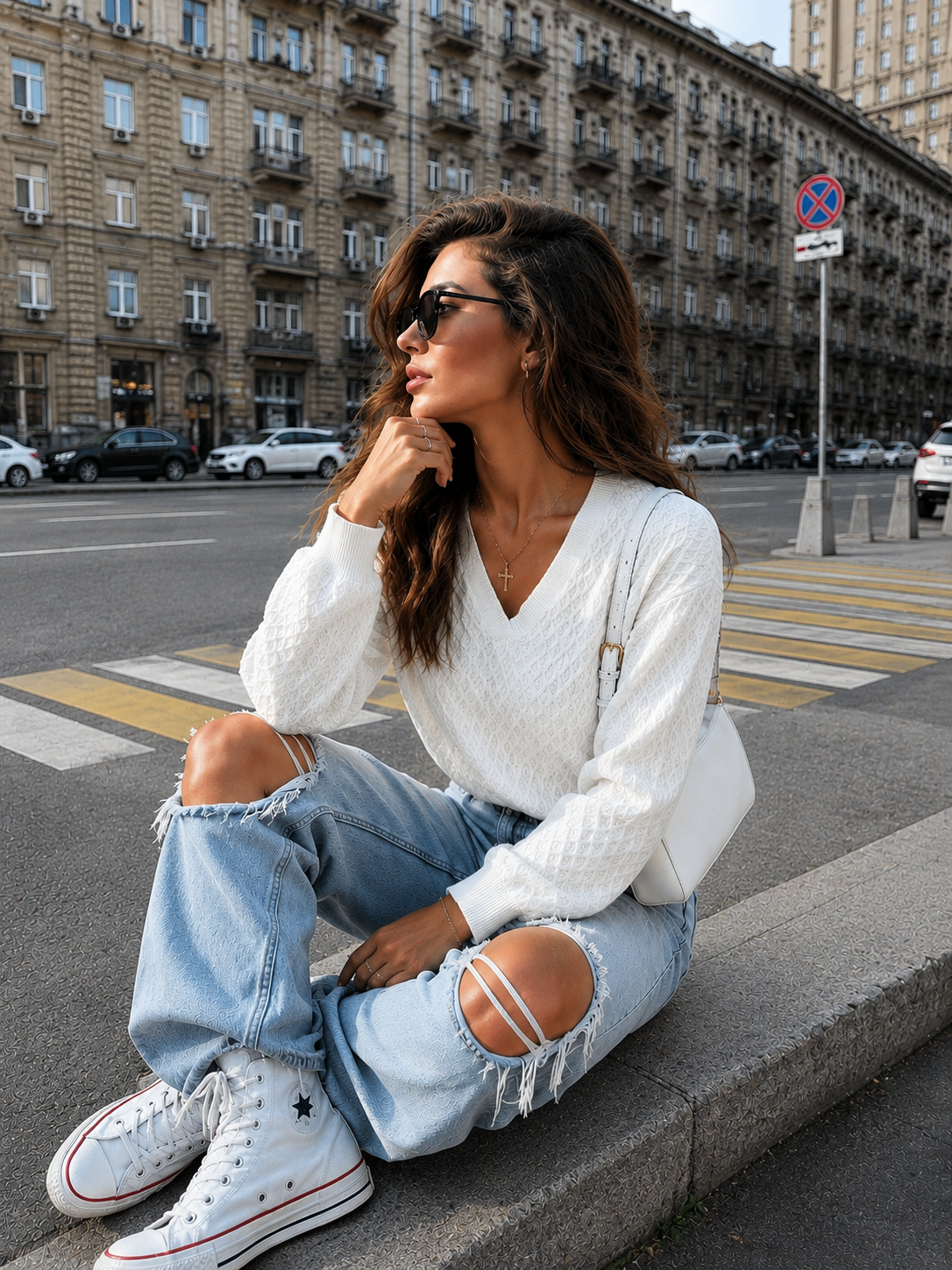 Sweter Honey Ecru