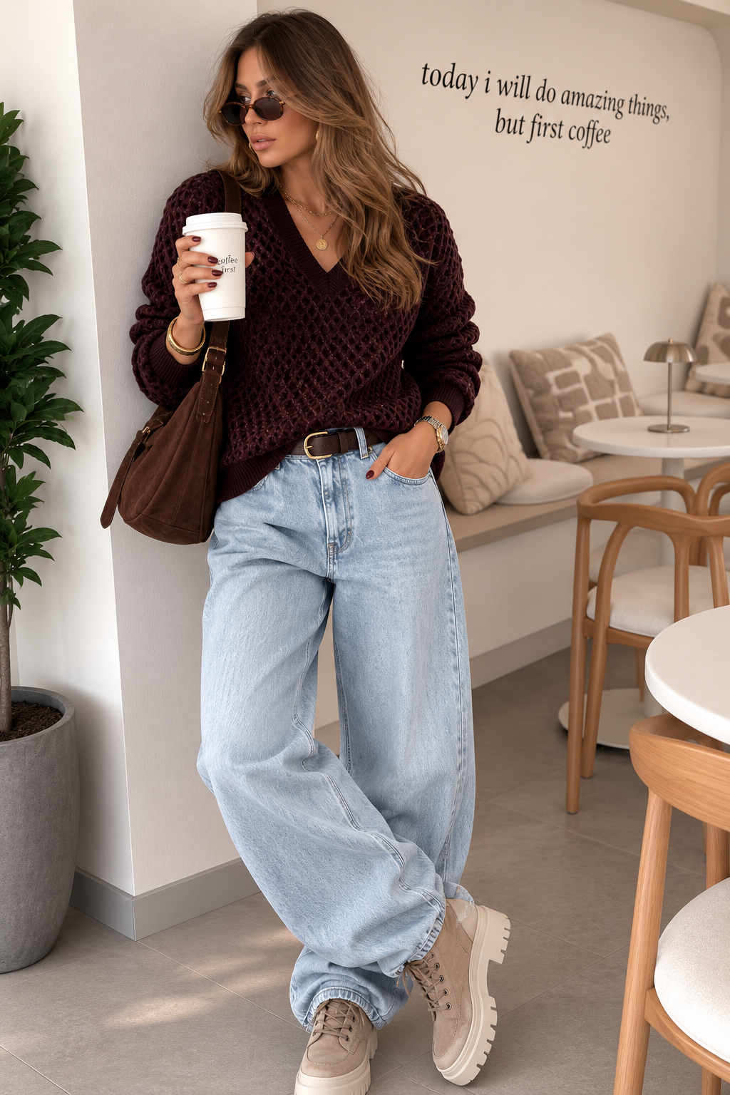Sweter Honey Brown