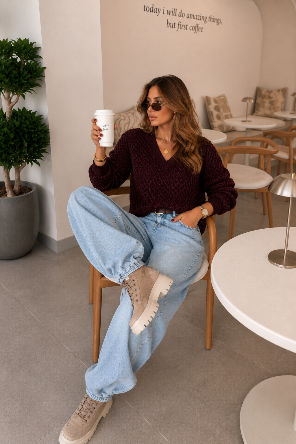Sweter Honey Brown