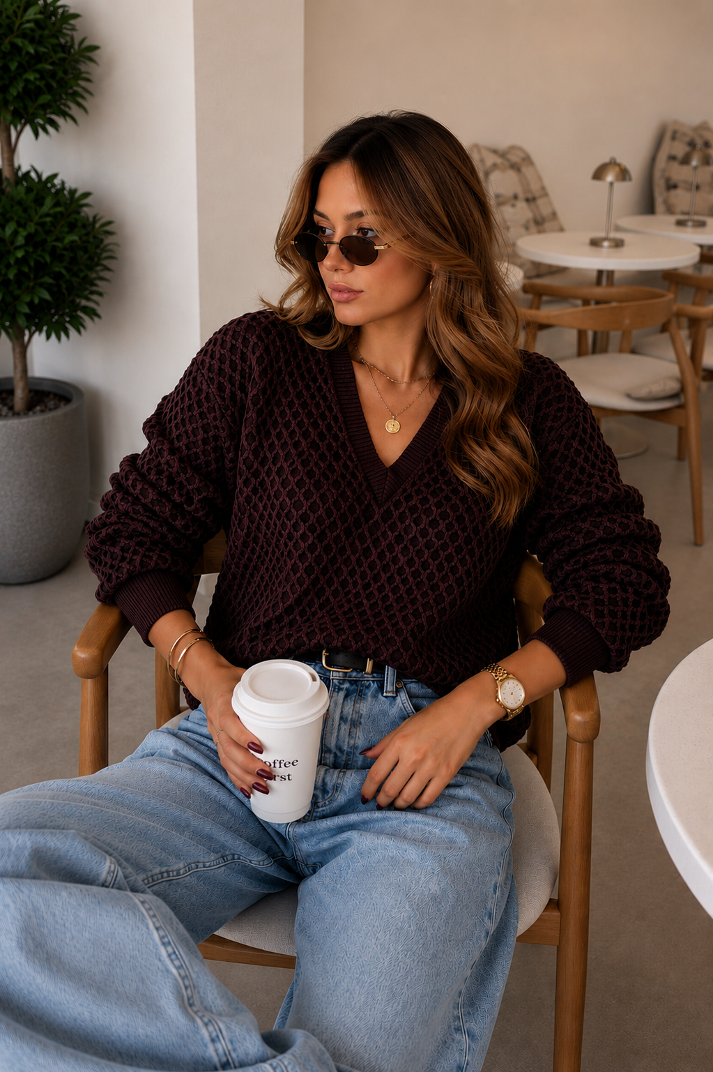 Sweter Honey Brown