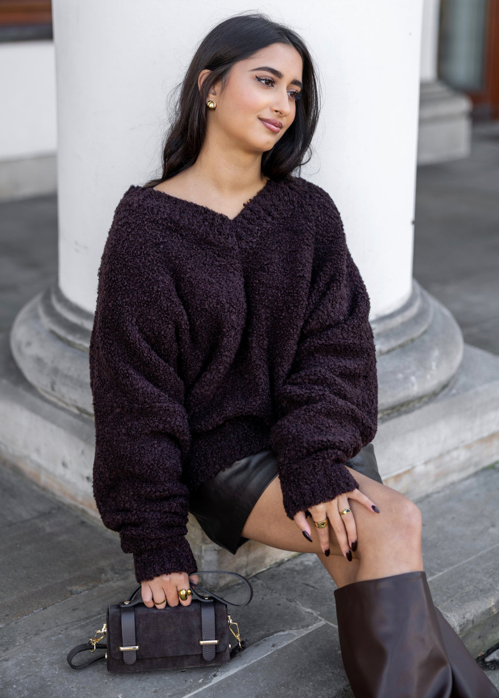Sweter Elodie Brown