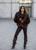 Futro Mila Brown