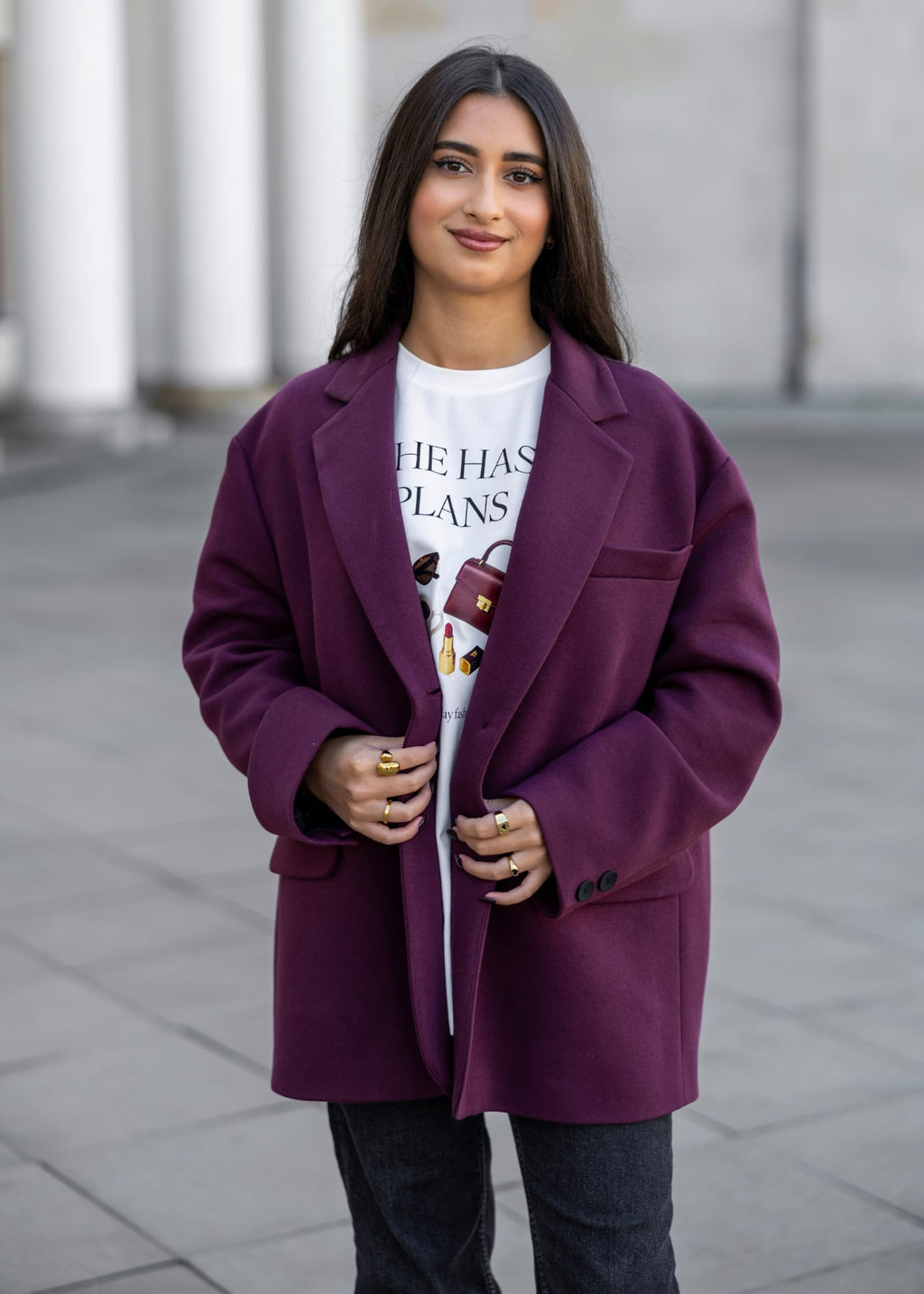Marynarka Emilia Burgundy